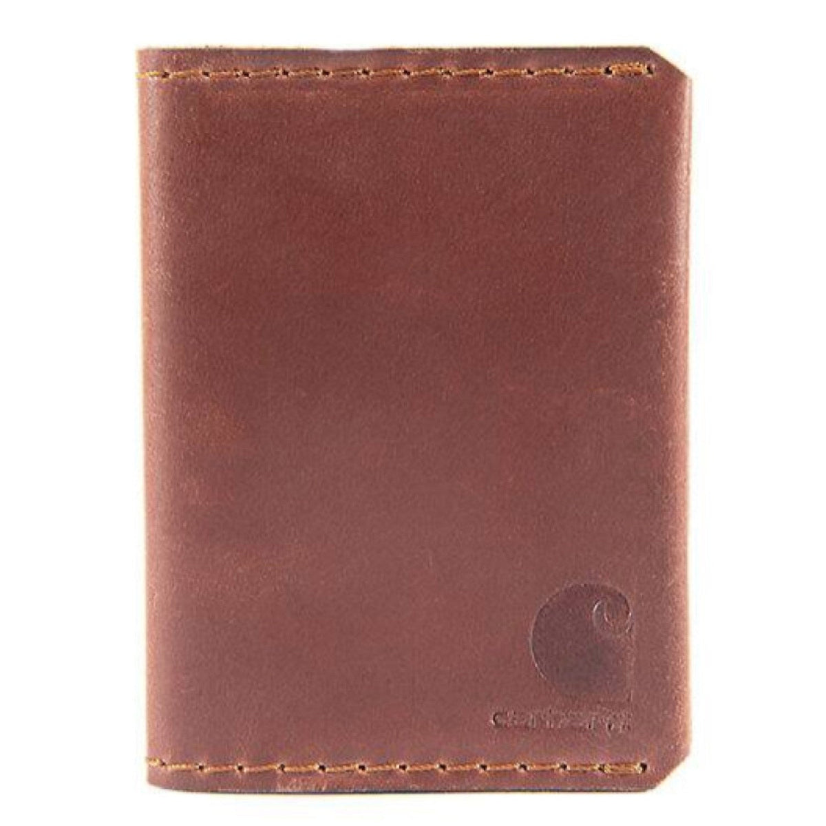Carhartt Men's Craftsman Leather Front Pocket Bifold Wallet Wallets Carhartt Brown OS