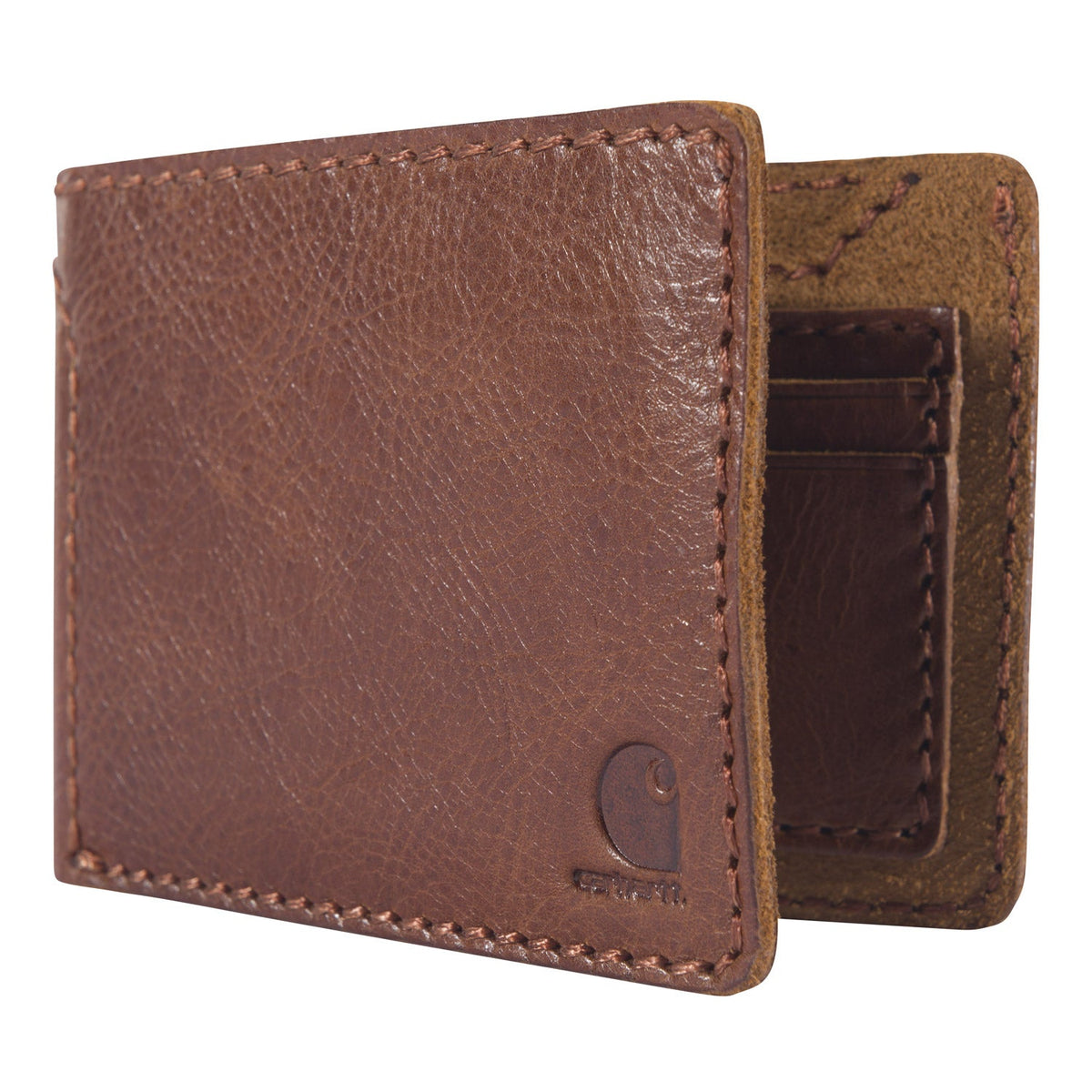 Carhartt Men's Patina Leather Bifold Wallet Wallets Carhartt