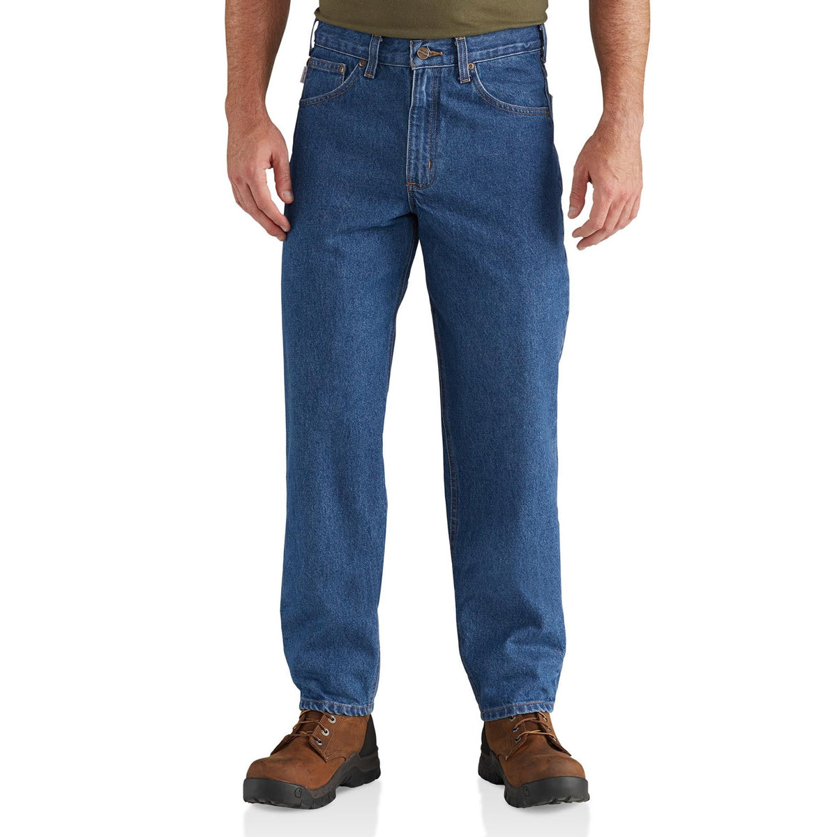 Carhartt Men&#39;s Relaxed Fit Tapered Leg Jean_Darkstone - Work World - Workwear, Work Boots, Safety Gear