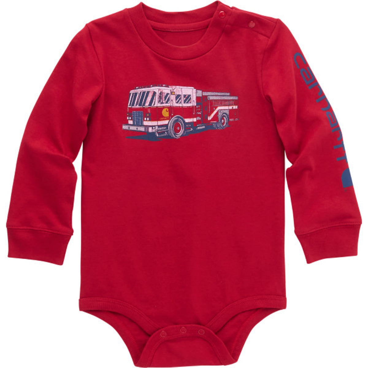 Carhartt Boys&#39; Fire Truck Graphic Long Sleeve Bodysuit - Work World - Workwear, Work Boots, Safety Gear