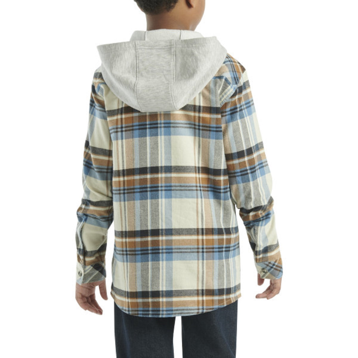 Carhartt Boys&#39; Long Sleeve Flannel Button-Front Hooded Shirt - Work World - Workwear, Work Boots, Safety Gear