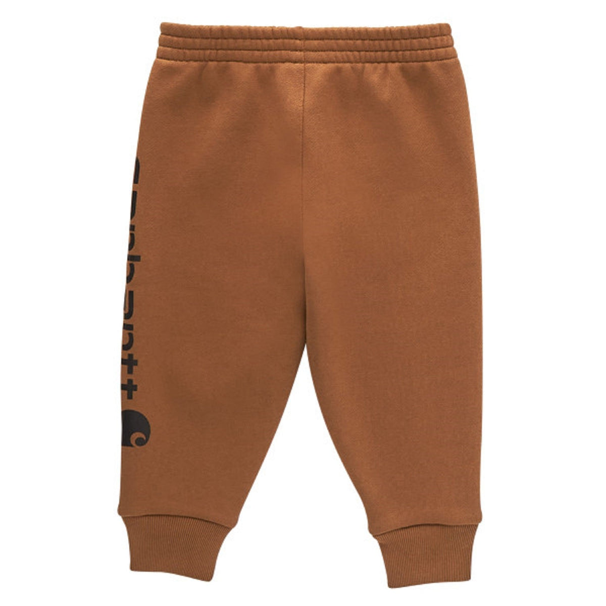 Carhartt Kids' Fleece Logo Sweatpant Pants Carhartt Brown 12M Infant