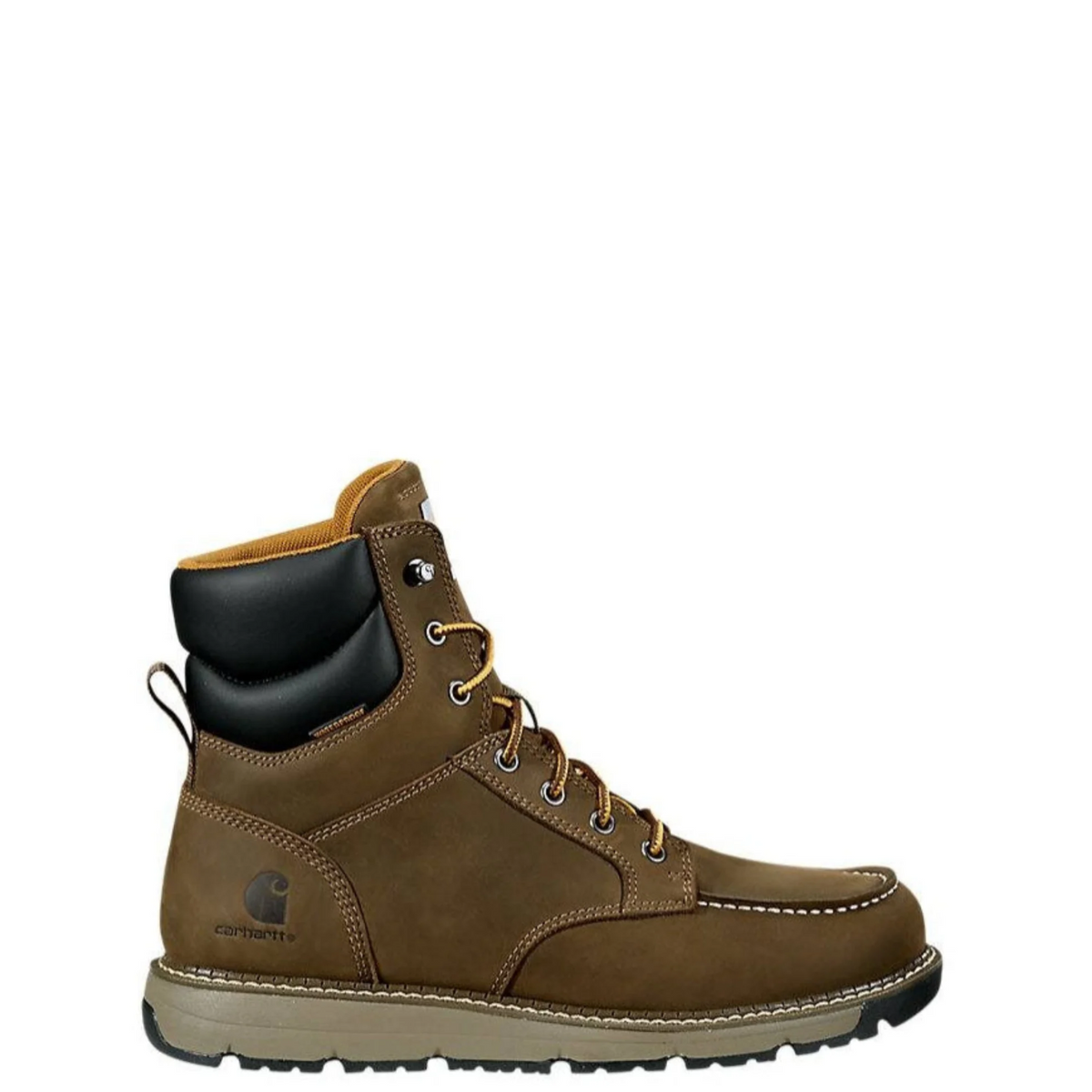 Carhartt Men's Millbrook 6" Waterproof EH Composite Toe Wedge Boot Work Boots Carhartt Mossy Brown 10 M