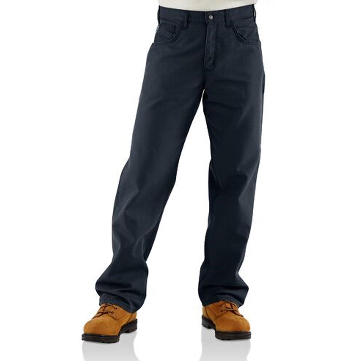 Carhartt Men's Flame Resistant Midweight Canvas Pant Pants Carhartt Dark Navy 30 30 Inseam