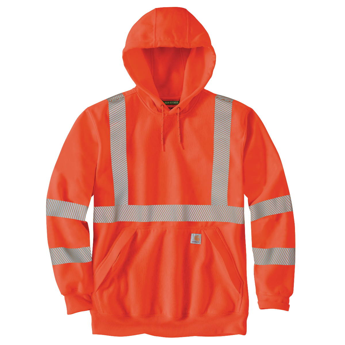 Carhartt Men&#39;s Hi-Vis Rain Defender Class 3 Sweatshirt - Work World - Workwear, Work Boots, Safety Gear