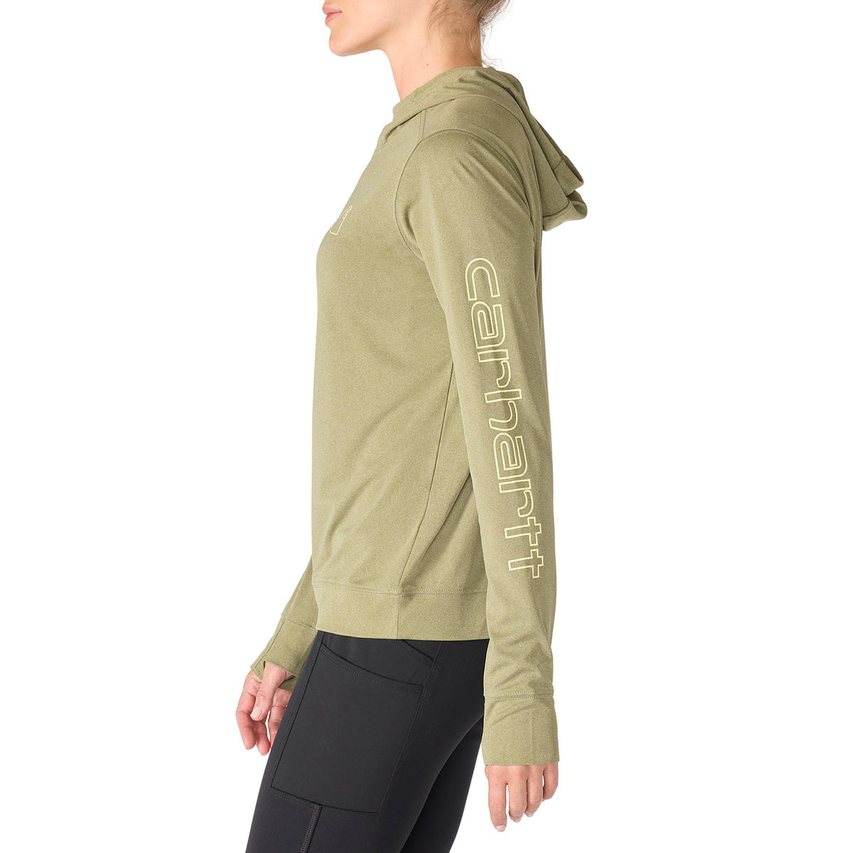 Carhartt Women's Force Sun Defender Relaxed Fit Long Sleeve Graphic Hooded T-Shirt - Work World - Workwear, Work Boots, Safety Gear