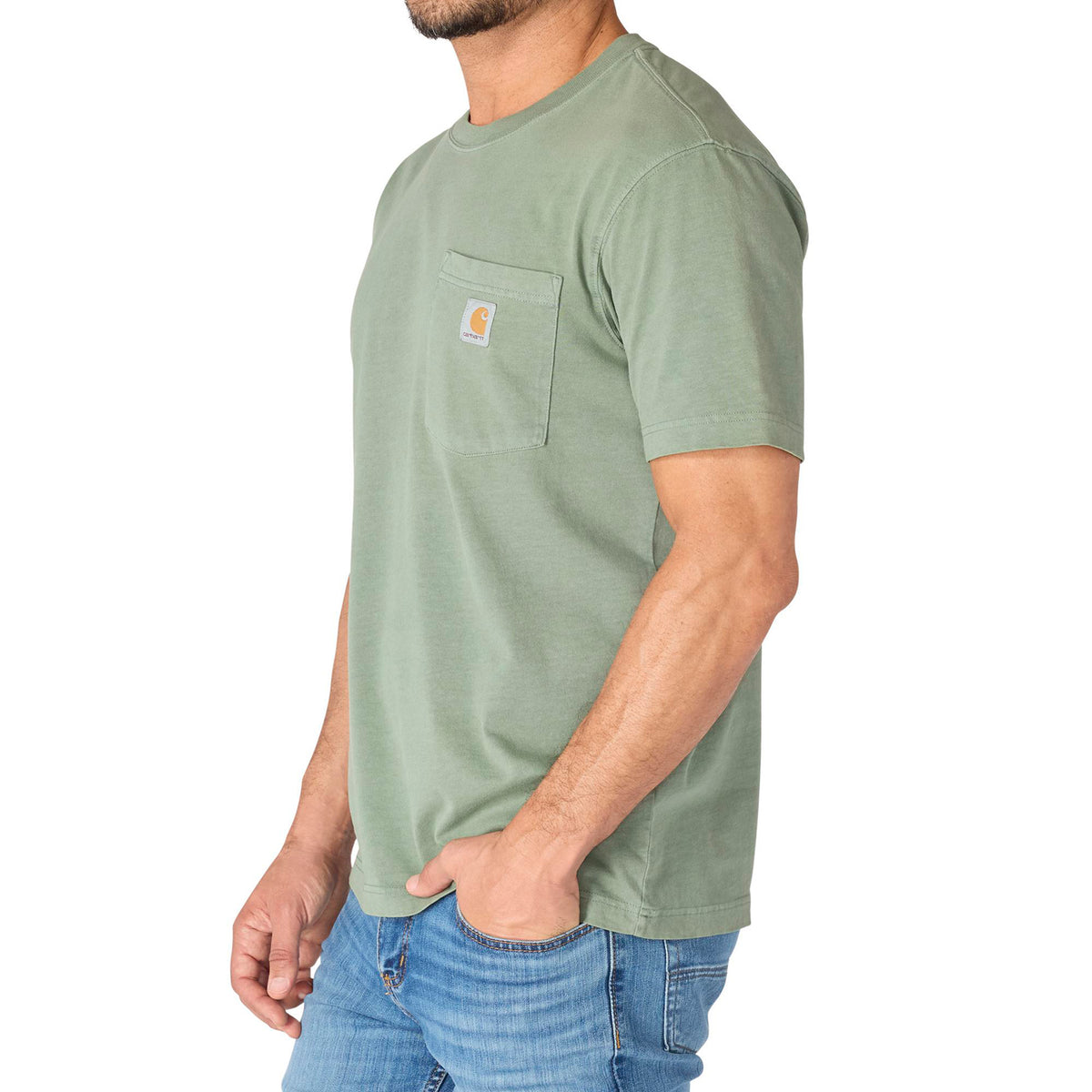 Carhartt Men's Re-Engineered Garment Dyed Pocket Short Sleeve T-Shirt- - Work World - Workwear, Work Boots, Safety Gear