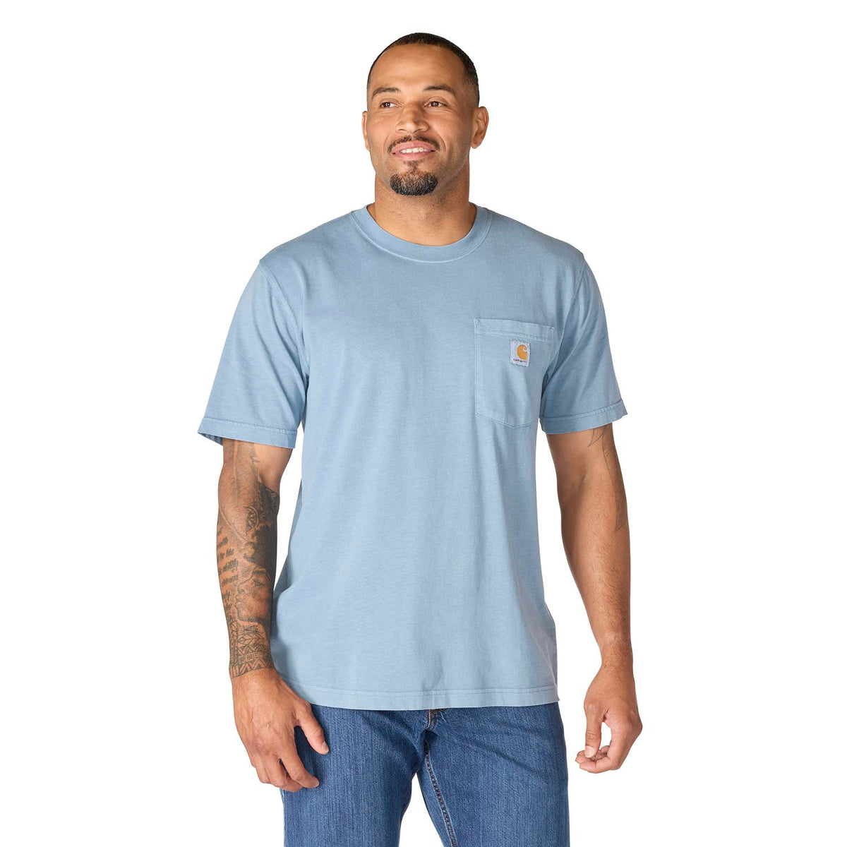Carhartt Men's Re-Engineered Garment Dyed Pocket Short Sleeve T-Shirt- - Work World - Workwear, Work Boots, Safety Gear