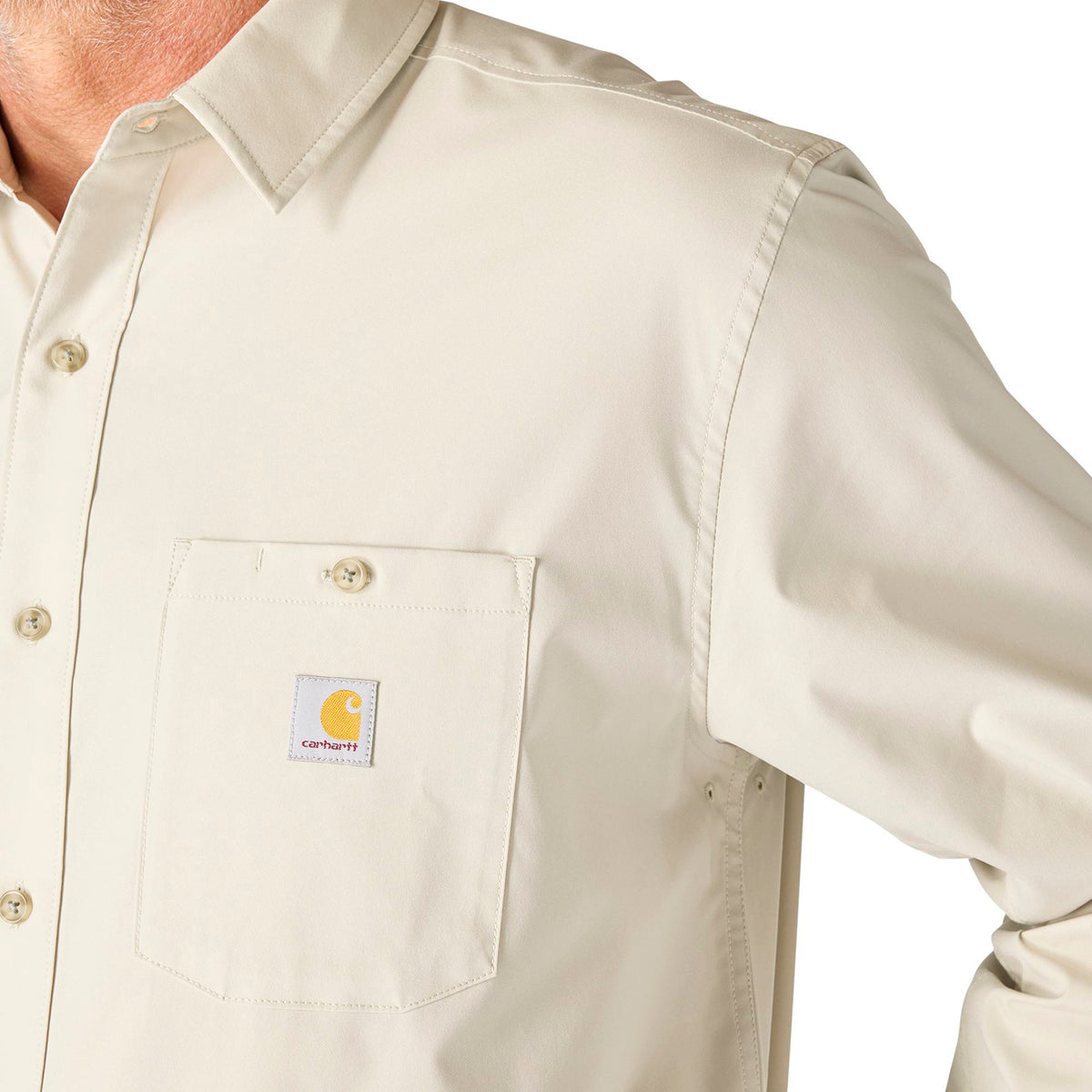 Carhartt Men's Force Sun Defender™ Woven Relaxed Long Sleeve Shirt - Work World - Workwear, Work Boots, Safety Gear