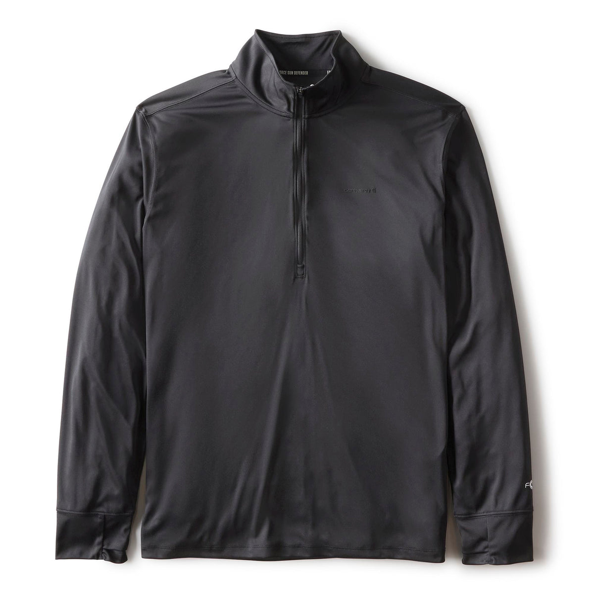 Carhartt Men's Force Sun Defender™ Relaxed 1/2-Zip Shirt Sweatshirts & Hoodies Carhartt Black 2XL Reg