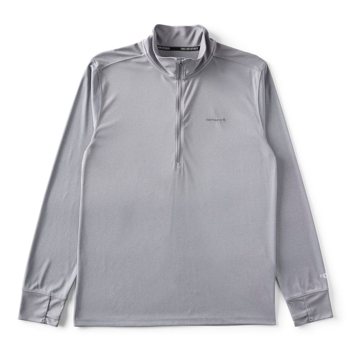 Carhartt Men's Force Sun Defender™ Relaxed 1/2-Zip Shirt Sweatshirts & Hoodies Carhartt Steel Heather 2XL Reg