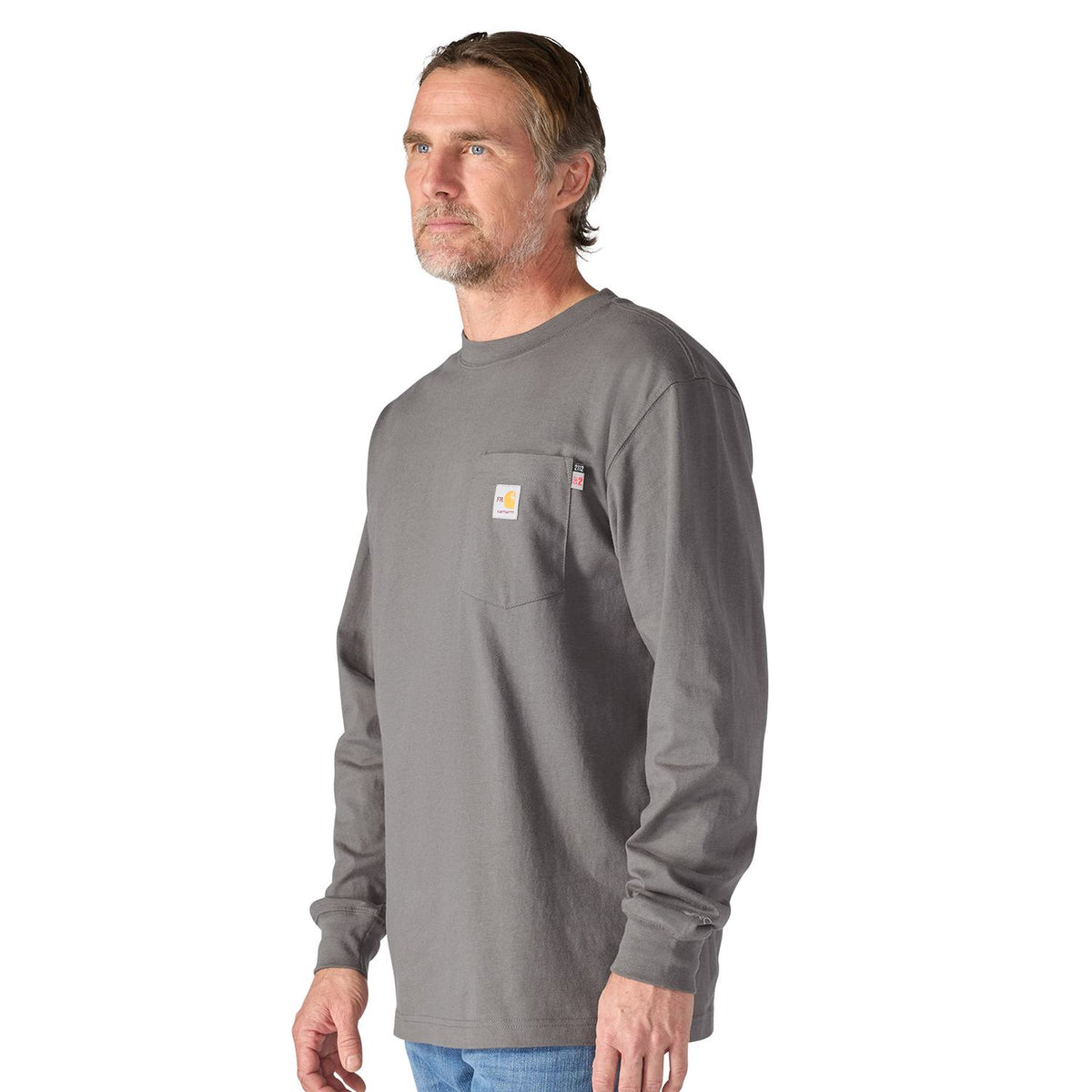 Carhartt Men's FR Force Irvine Loose Long Sleeve Eagle T-Shirt Long Sleeve T-Shirts Carhartt