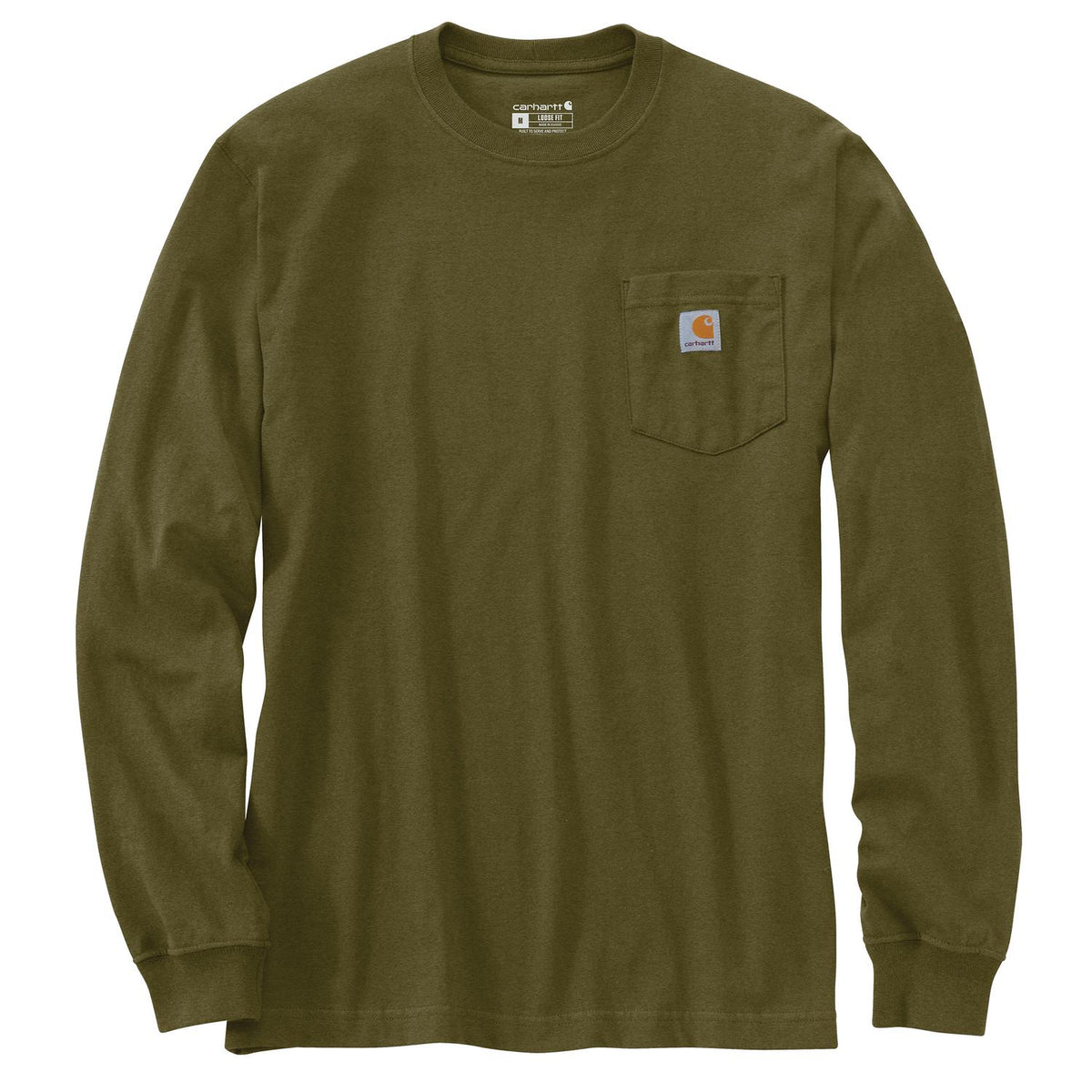 Carhartt Men's Loose Fit Heavyweight Long-Sleeve Pocket 1889 Graphic T-Shirt