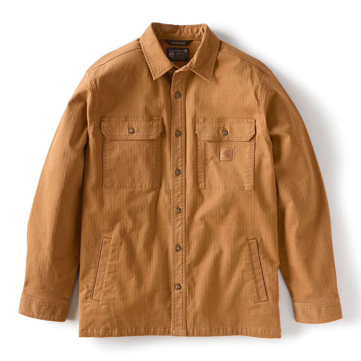 Carhartt Men's Newcastle Shirt Jac Jackets & Coats Carhartt Carhartt Brown 2XL Reg
