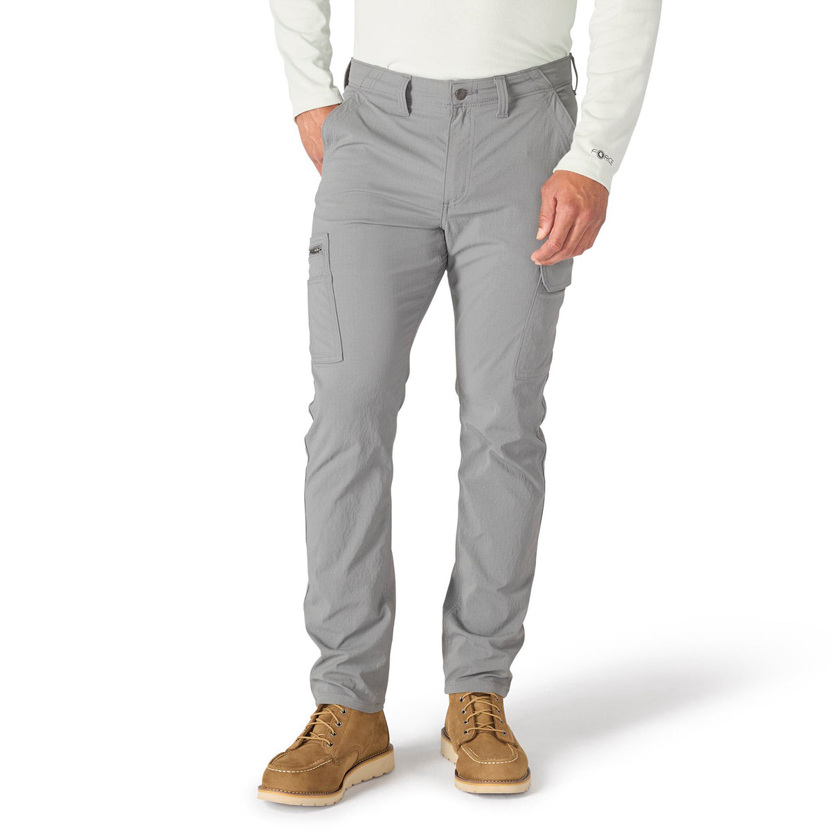 Carhartt Men's Relaxed Tapered Force Ripstop Cargo Pant Pants Carhartt Steel 30 30 Inseam