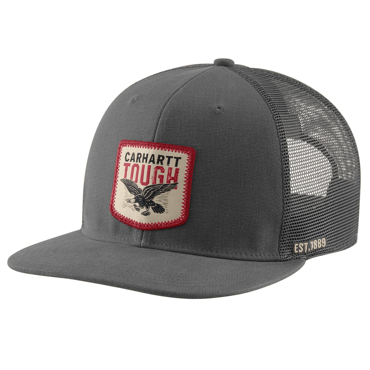 Carhartt Washed Duck Flat Brim Eagle Graphic Cap Hats & Caps Carhartt Gravel OS