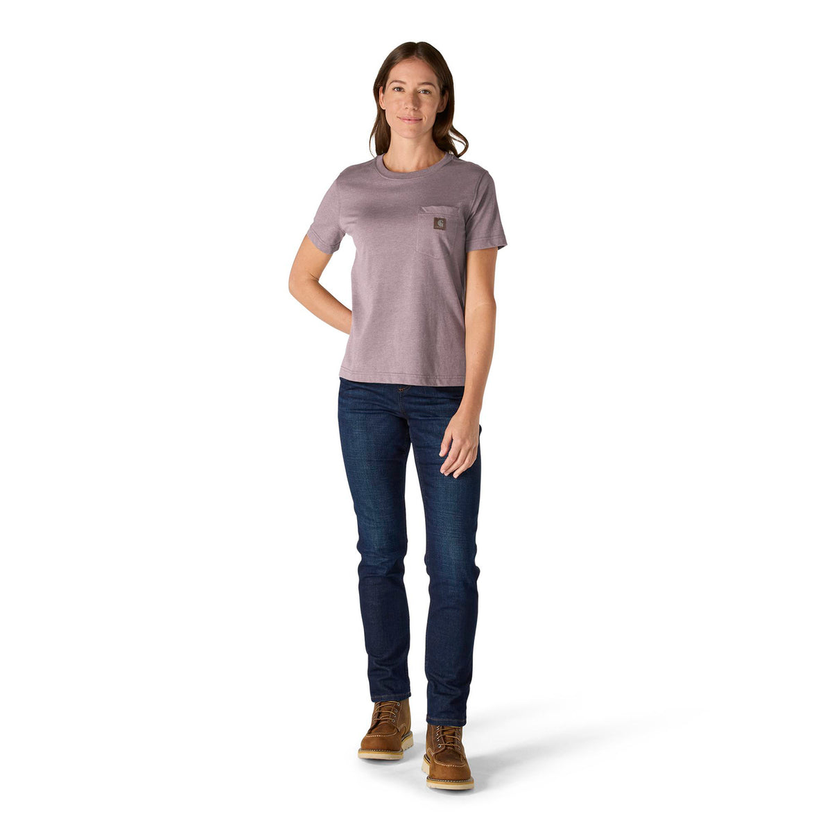 Carhartt Women's Relaxed Fit Lightweight Chest Pocket Short Sleeve T-Shirt T-Shirts Carhartt