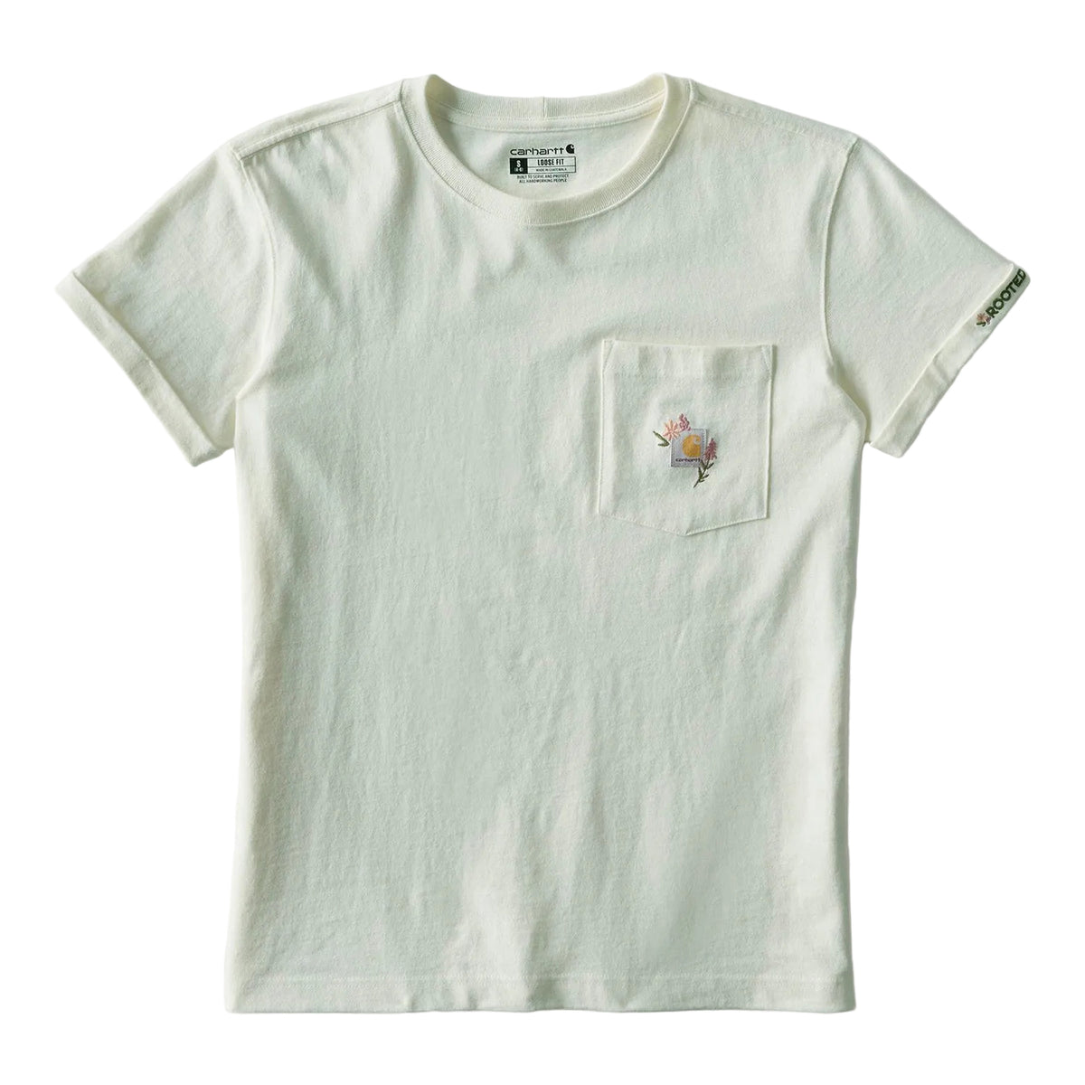 Carhartt Women's Dearborn Loose Floral Pocket T-Shirt T-Shirts Carhartt Smoked Teal 2XL Reg