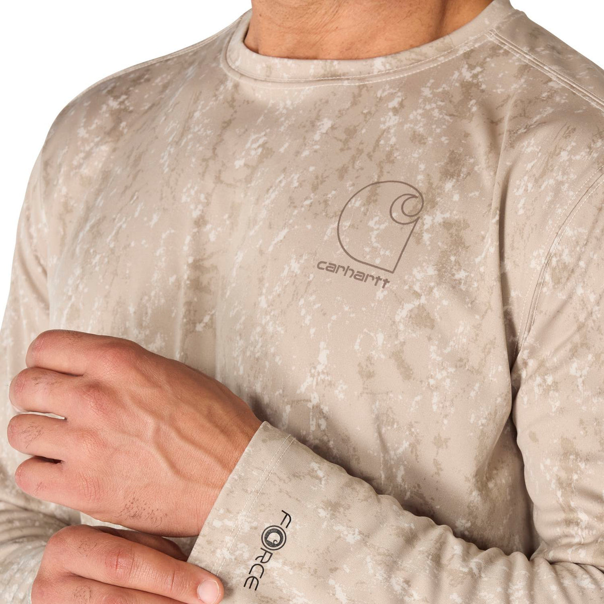 Carhartt Men's Force Sun Defender™ Relaxed Print Long Sleeve T-Shirt Long Sleeve T-Shirts Carhartt