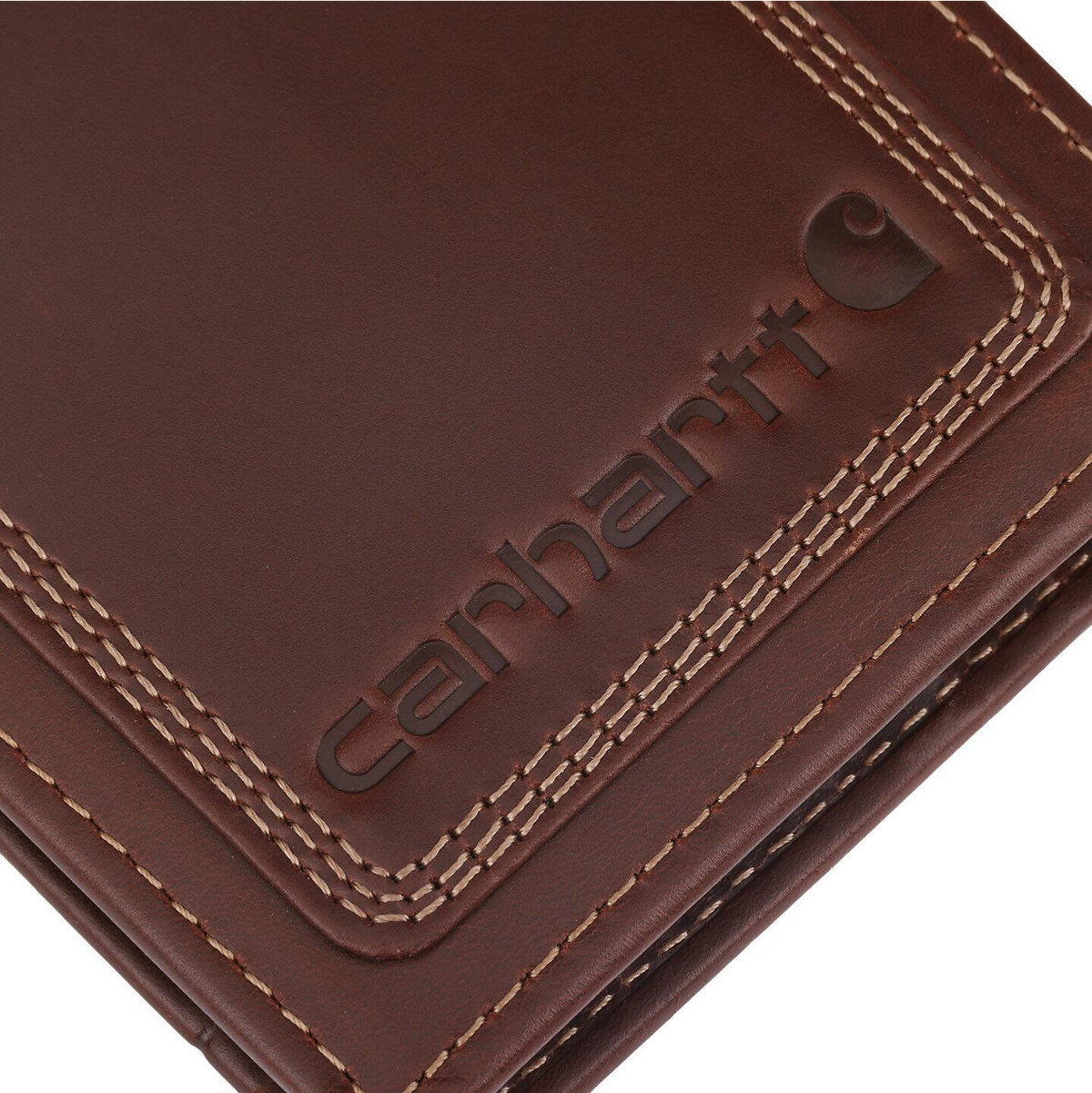 Carhartt Leather Triple-Stitched Passcase Wallets Carhartt