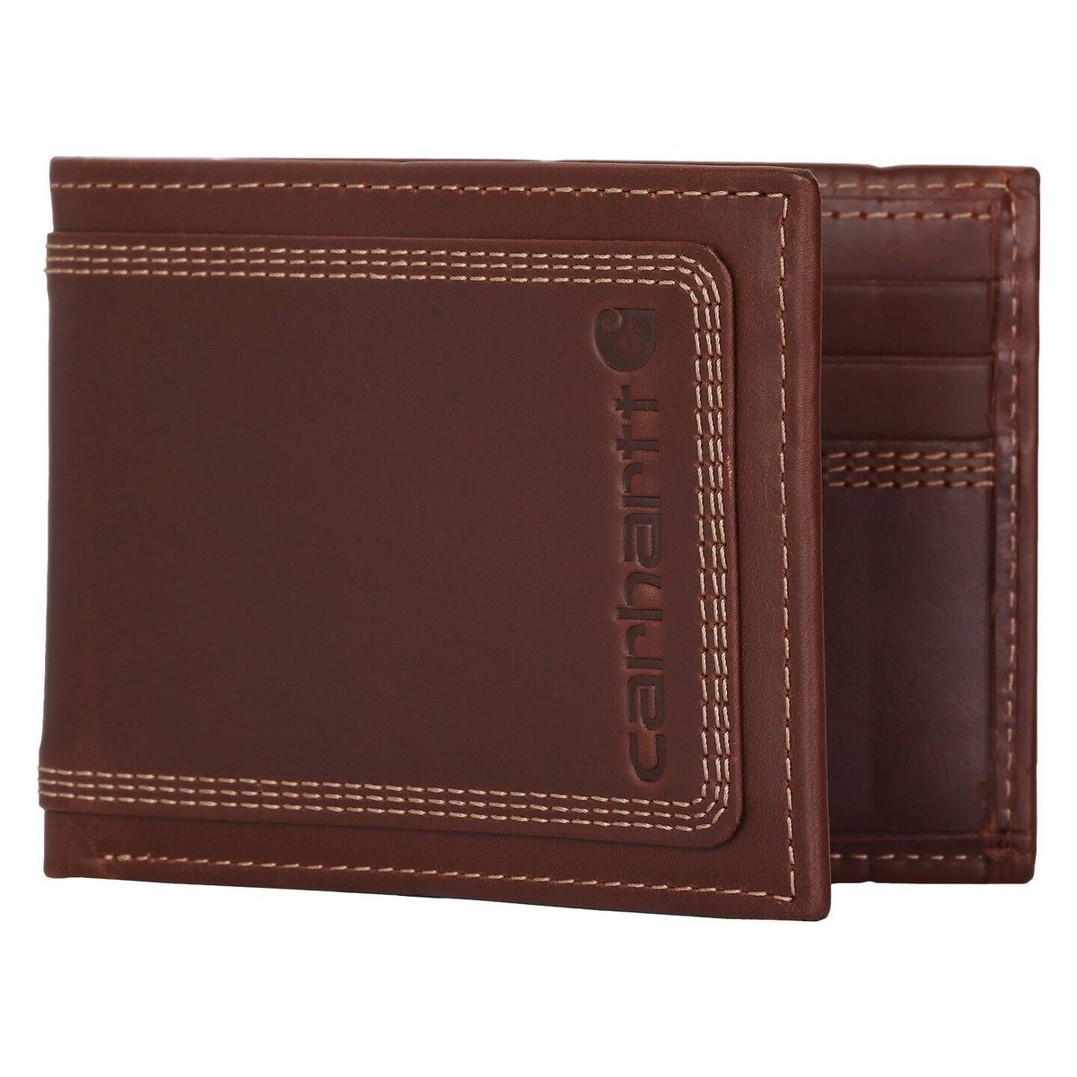 Carhartt Leather Triple-Stitched Passcase Wallets Carhartt