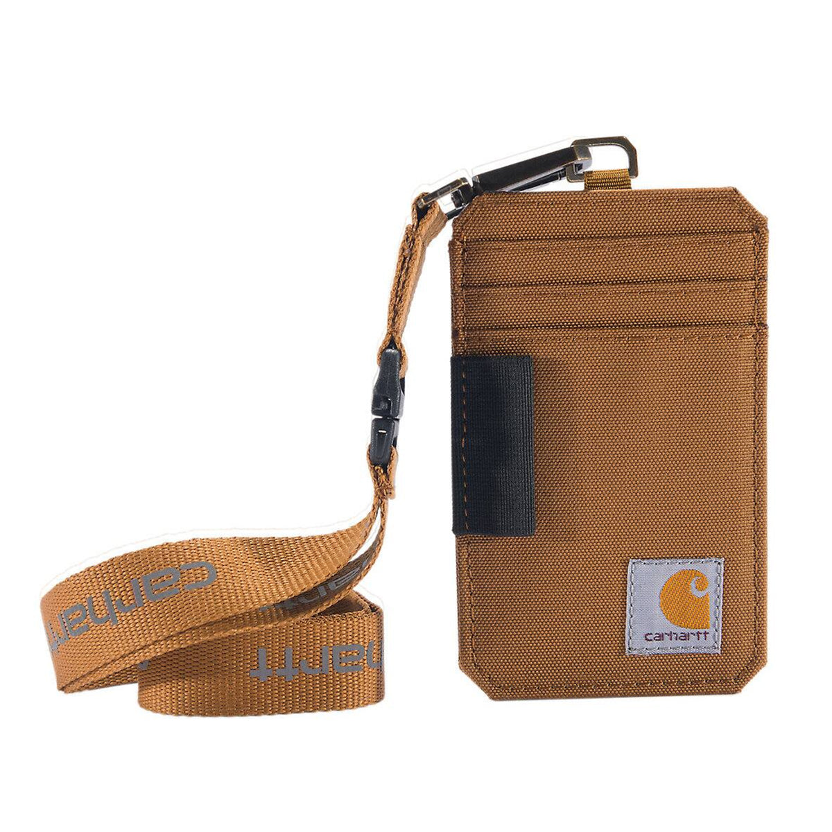 Carhartt Nylon Duck ID Holder and Lanyard Wallets Carhartt Carhartt Brown OS