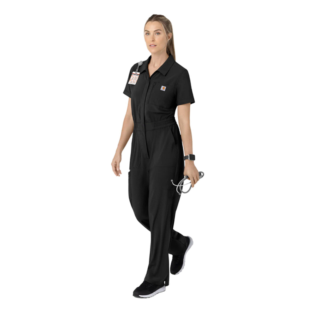 Carhartt Women's Force Cross-Flex Short Sleeve Scrub Coverall