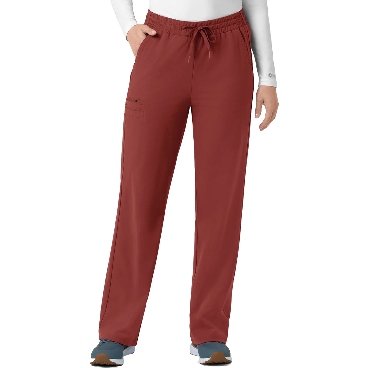 Carhartt Women's Force Cross-Flex Knit Boot Cut Scrub Pant Scrubs Carhartt Amber Terrain 2XL Reg