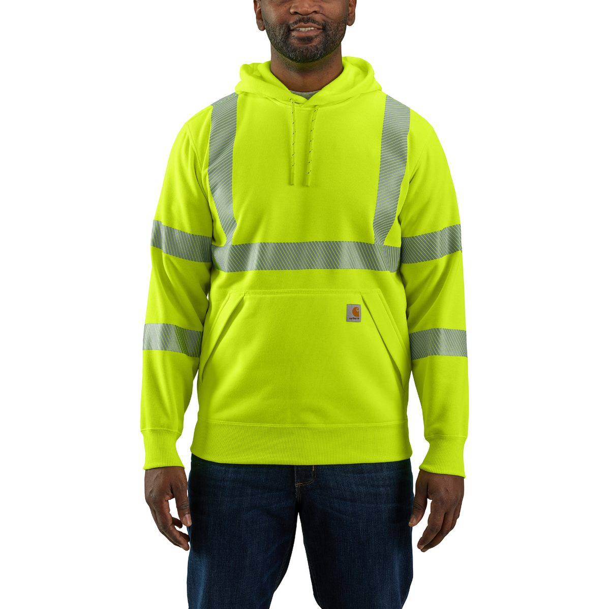 Carhartt Men&#39;s Hi-Vis Rain Defender Class 3 Sweatshirt - Work World - Workwear, Work Boots, Safety Gear