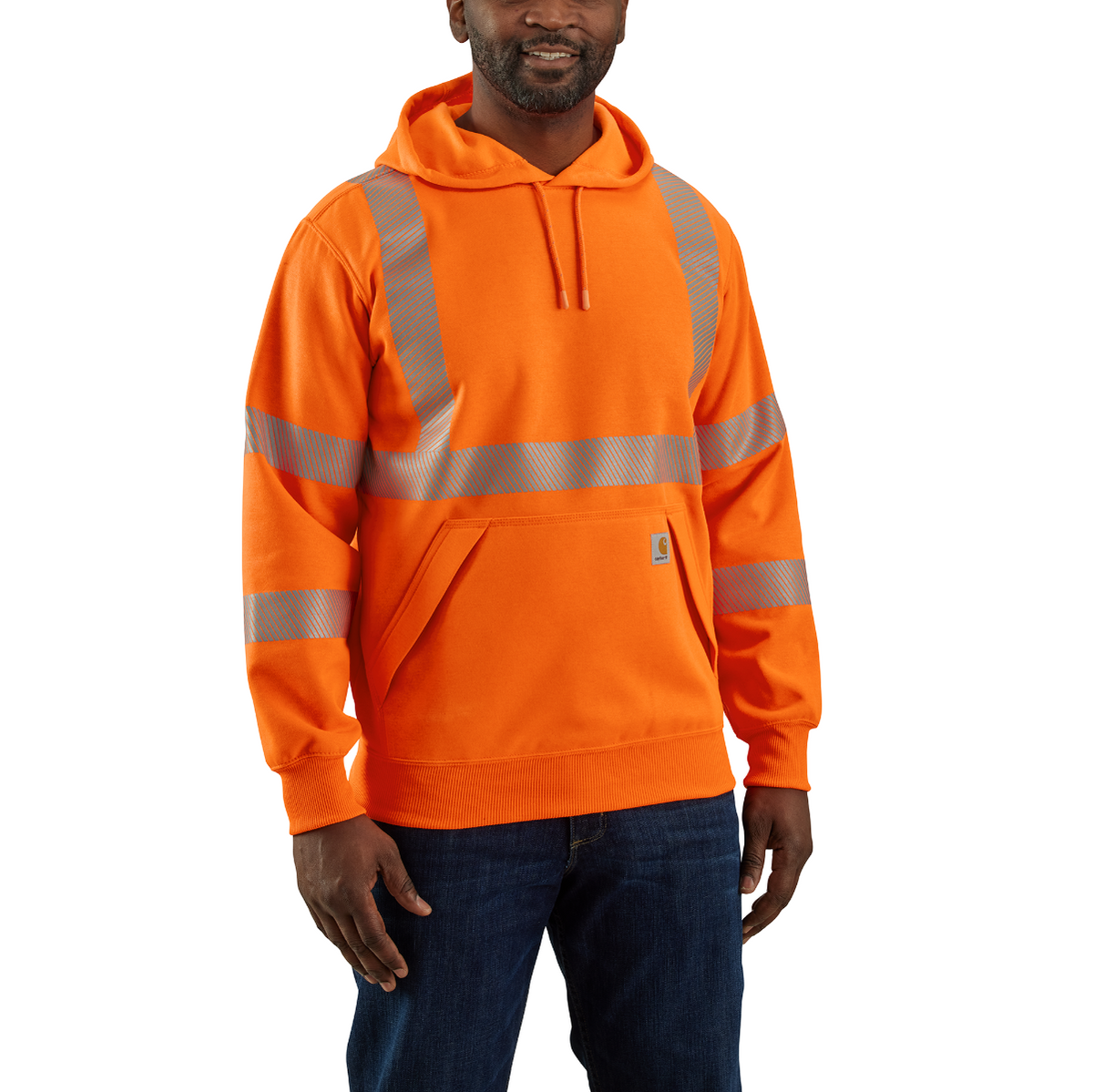 Carhartt Men&#39;s Hi-Vis Rain Defender Class 3 Sweatshirt - Work World - Workwear, Work Boots, Safety Gear