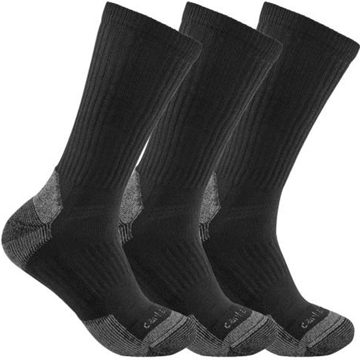 Carhartt Men&#39;s Midweight Cotton Blend Crew Sock 3-Pack - Work World - Workwear, Work Boots, Safety Gear