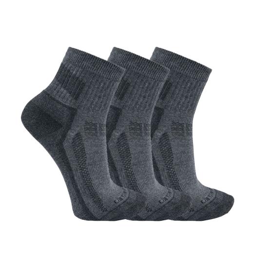 Carhartt Men&#39;s Force® Midweight Quarter Sock 3-Pack - Work World - Workwear, Work Boots, Safety Gear