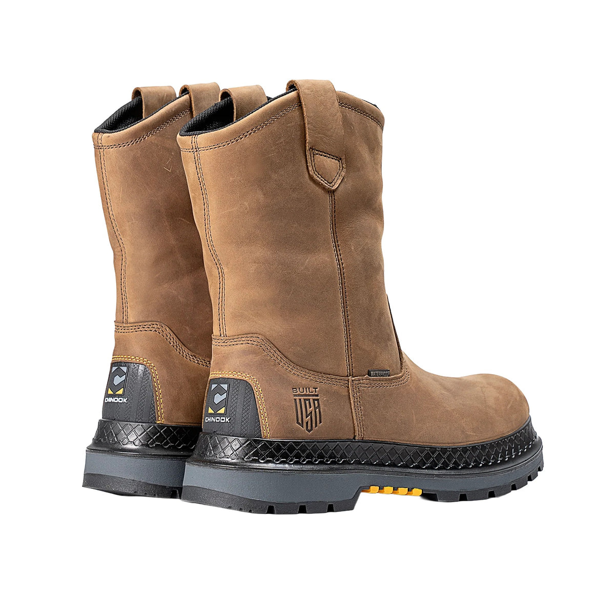 Chinook Footwear Men's Buckman Rancher Waterproof Wellington Work Boot Work Boots Chinook Footwear
