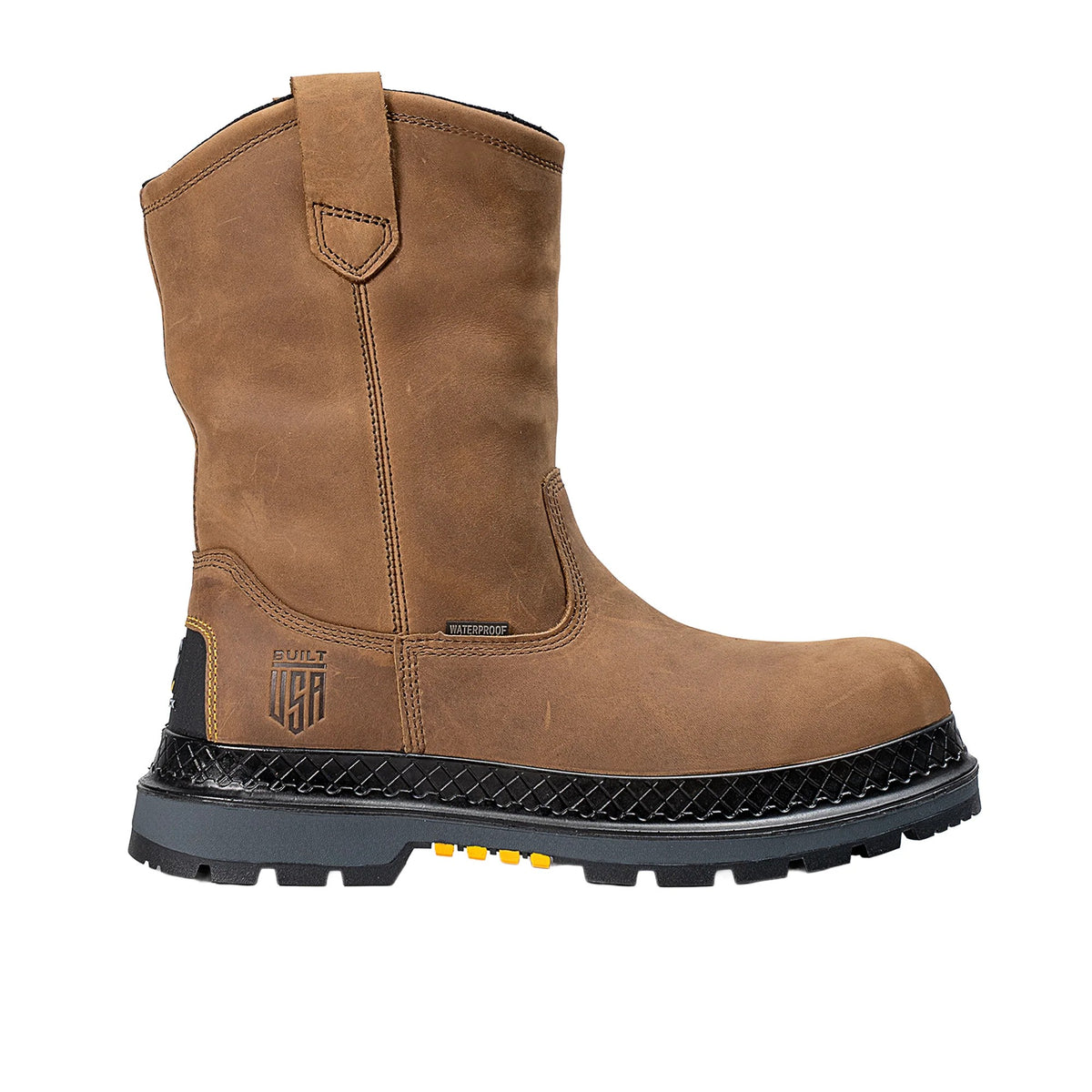 Chinook Footwear Men's Buckman Rancher Waterproof Wellington Work Boot Work Boots Chinook Footwear Brown 10 M/W