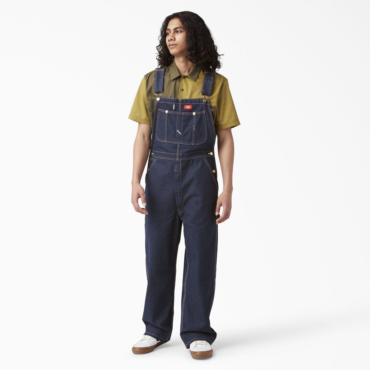 Dickies Men's Classic Bib Overall Bibs & Overalls Dickies Indigo Blue 30 32 Inseam
