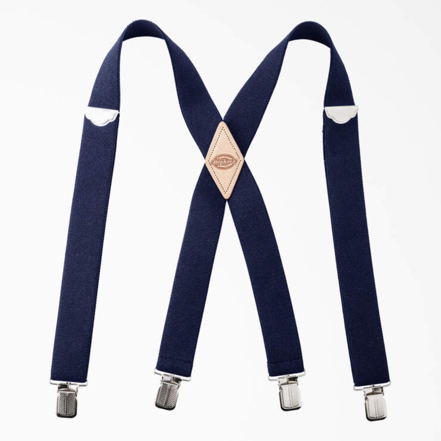 Dickies Men's 32MM X-Back Leather Logo Patch Suspender - Work World - Workwear, Work Boots, Safety Gear