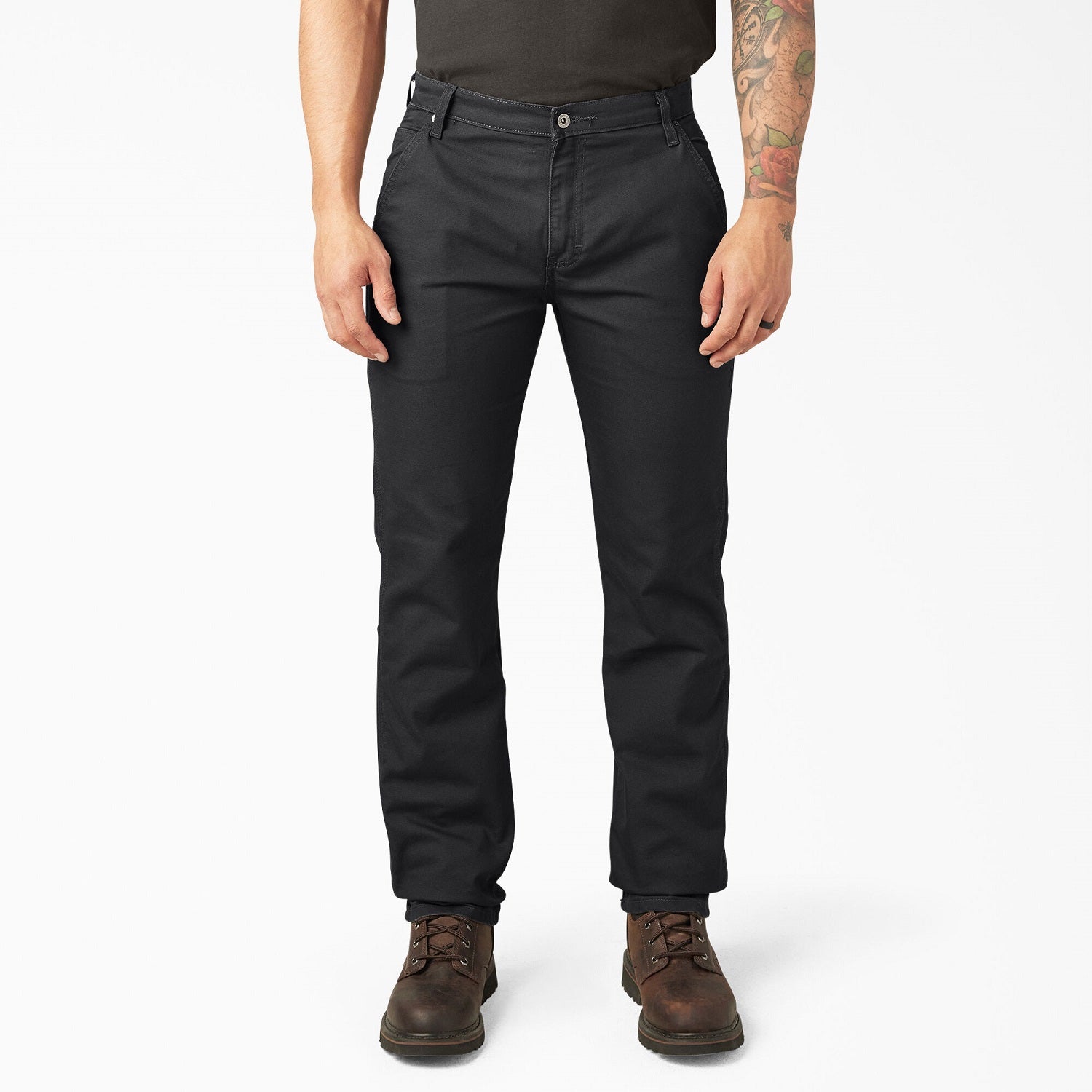 Dickies Men's FLEX Regular Fit Duck Carpenter Pant_Stonewashed Black - Work World - Workwear, Work Boots, Safety Gear