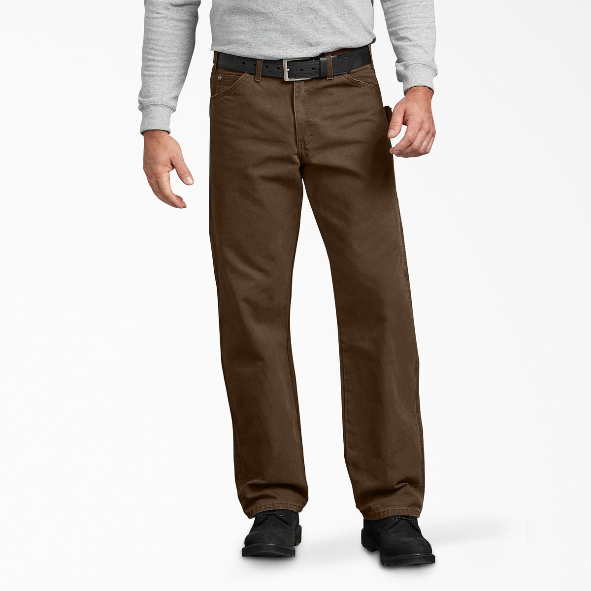 Dickies Men's Relaxed Fit Sanded Duck Carpenter Pants Pants Dickies Rinsed Timber 30 30 Inseam