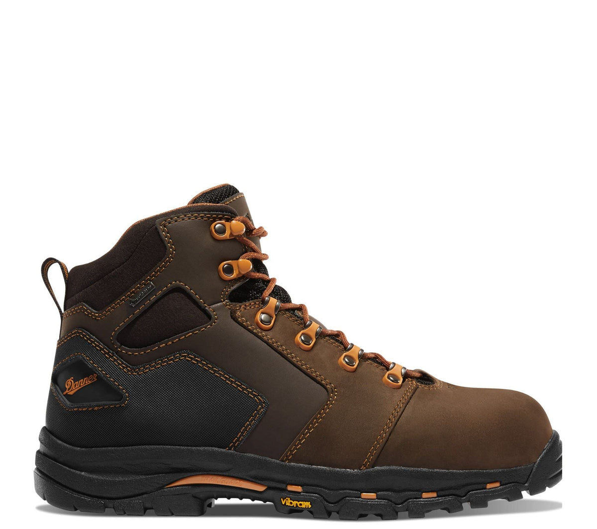 Danner Men's Vicious 4.5" Waterproof EH Comp Toe Work Boot Work Boots Danner Brown 10 2E