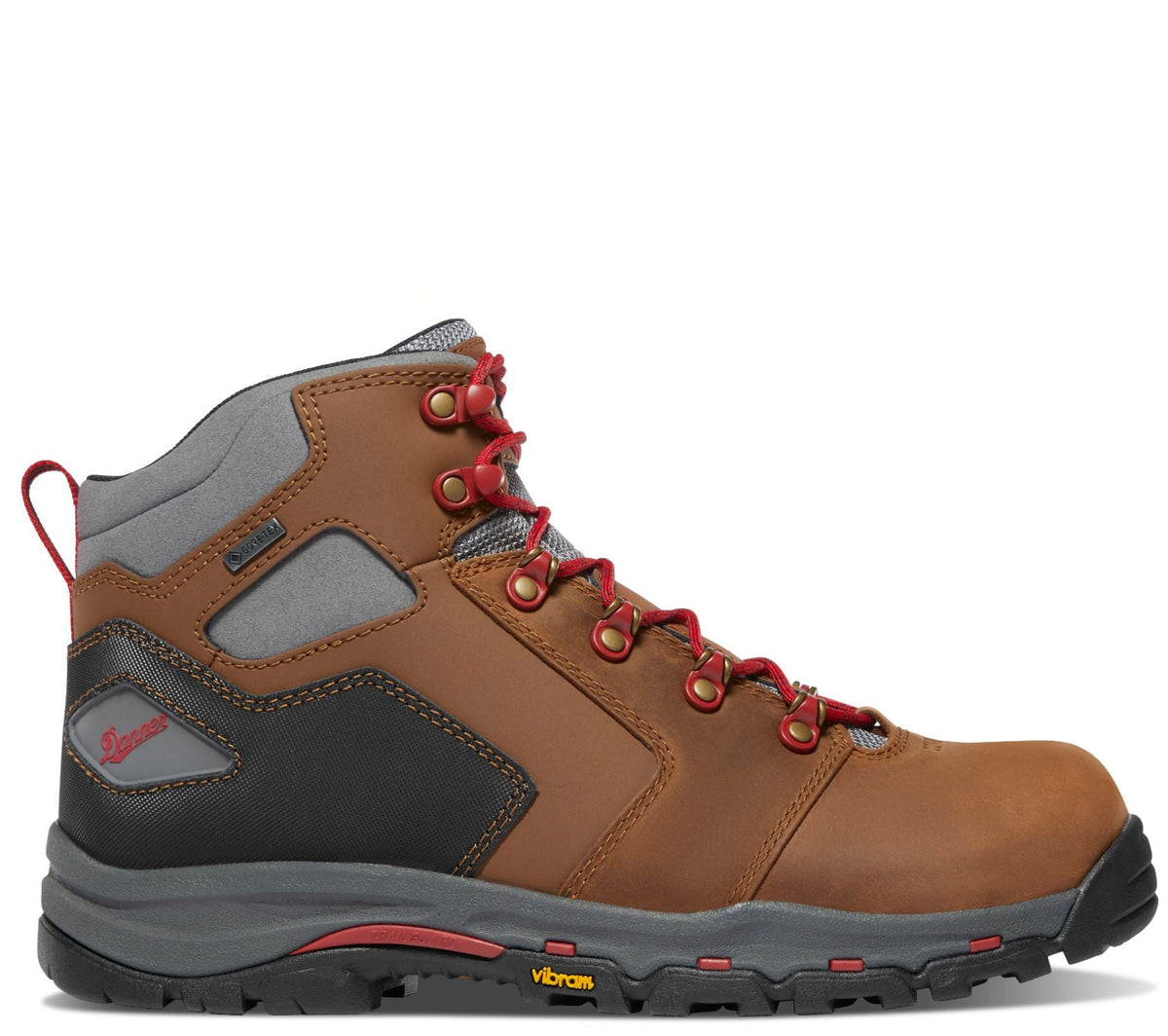Danner Men's Vicious 4.5" Waterproof EH NMT Work Boot Work Boots Danner Brown/Red 10 2E