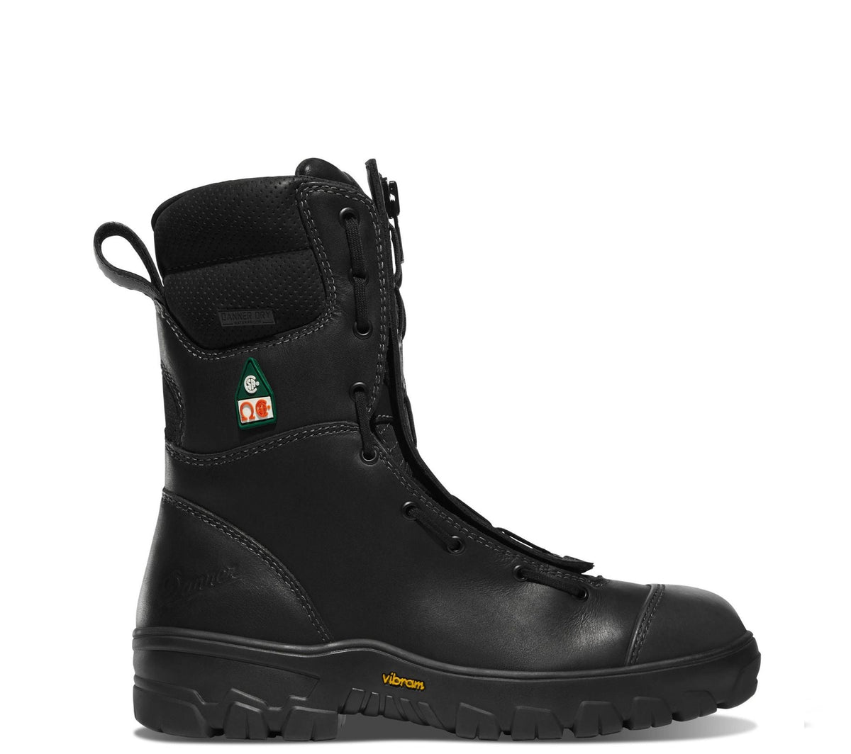 Danner Men's Modern Firefighter 8" Waterproof EH Comp Toe Work Boot Work Boots Danner Black 10 2E