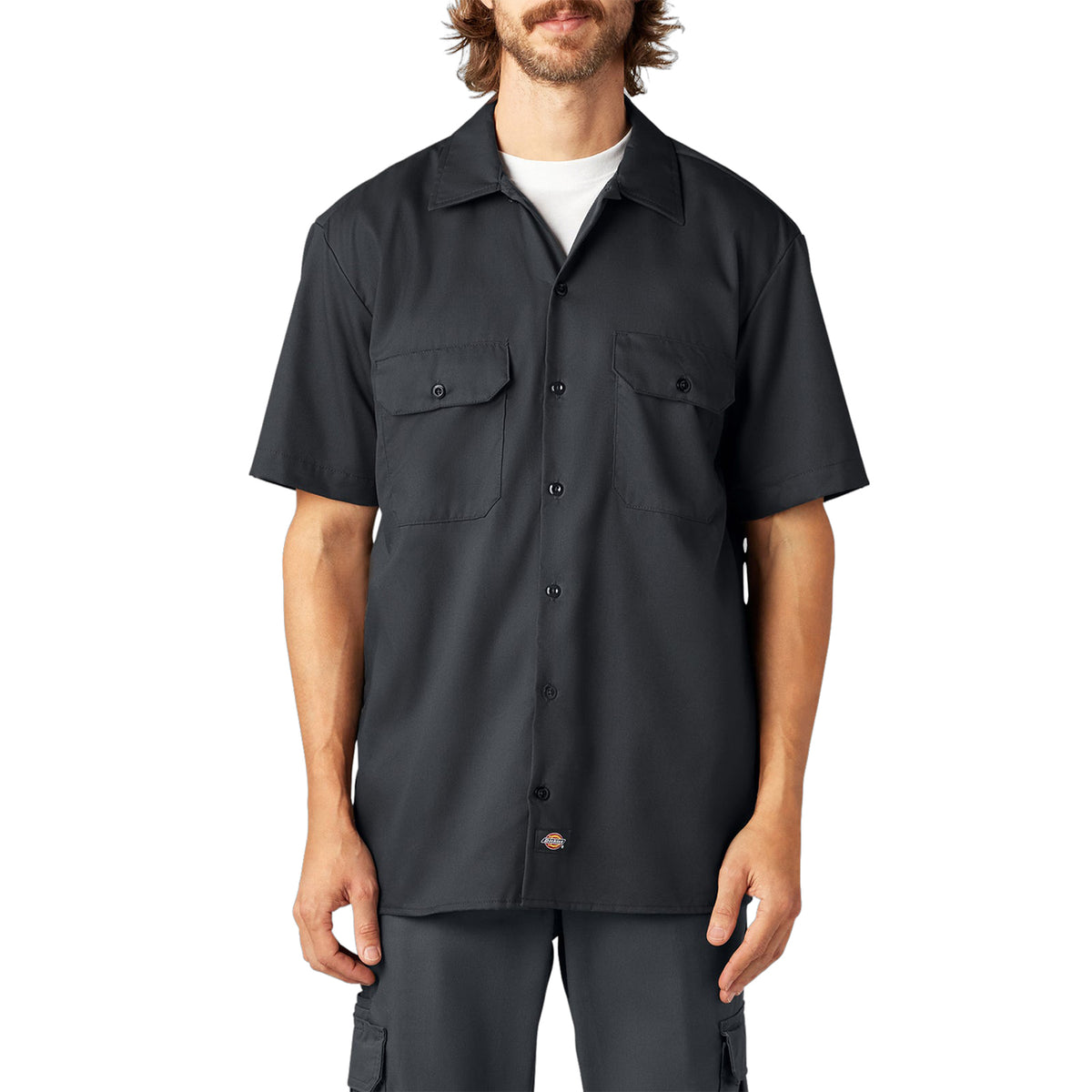 Dickies Men's FLEX Relaxed Fit Short Sleeve Work Shirt