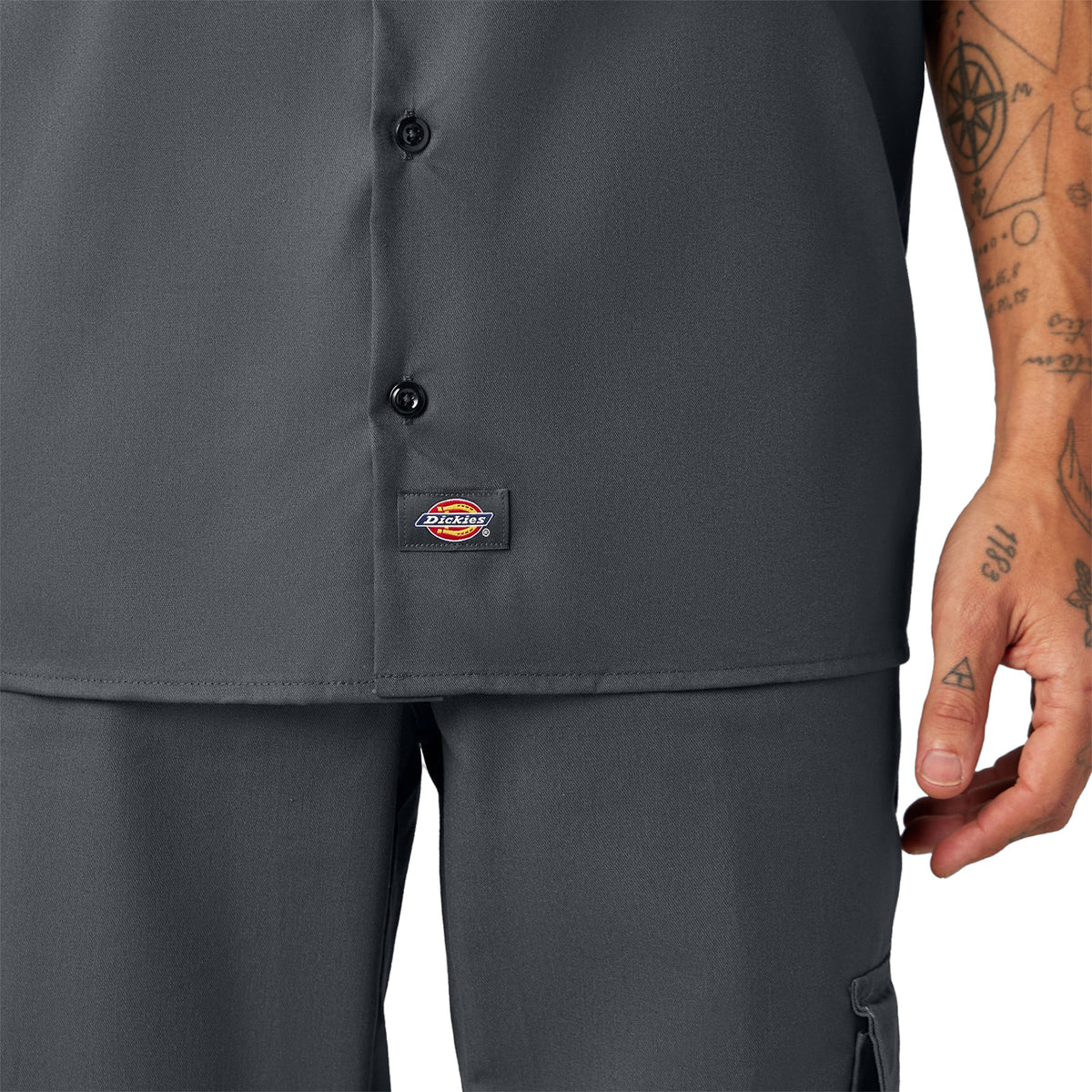 Dickies Men's FLEX Relaxed Fit Short Sleeve Work Shirt