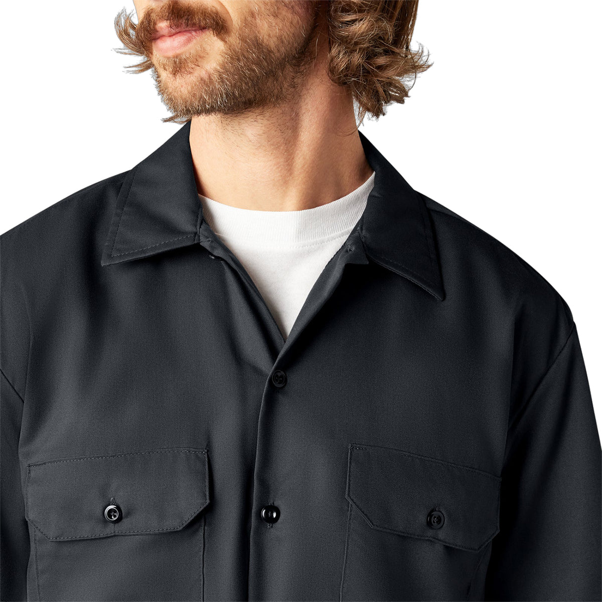 Dickies Men's FLEX Relaxed Fit Short Sleeve Work Shirt