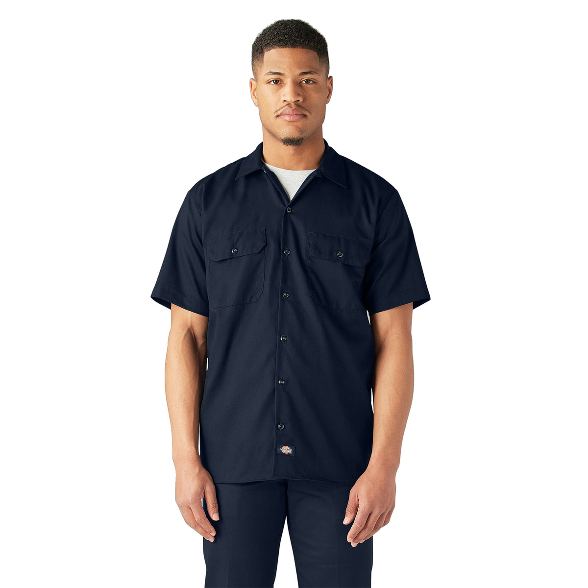Dickies Men's FLEX Relaxed Fit Short Sleeve Work Shirt