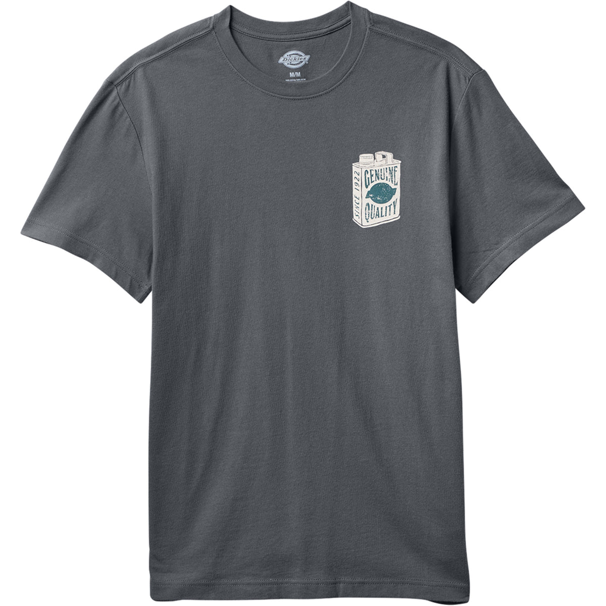Dickies Men's Quality Oil Auto Graphic T-Shirt T-Shirts Dickies Charcoal 2XL Reg