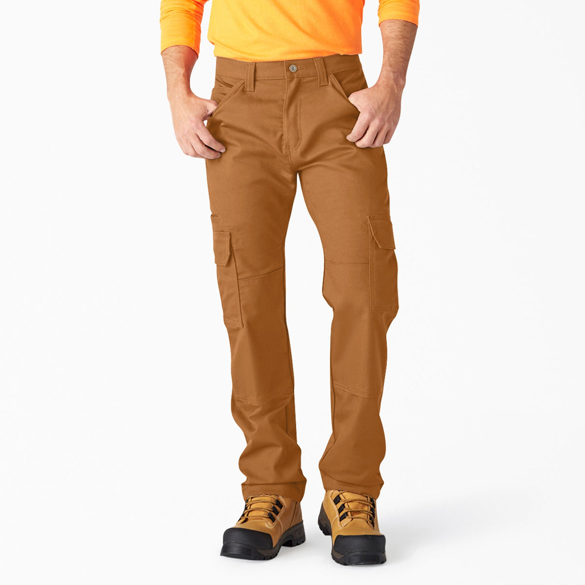 Dickies Men's DuraTech Relaxed Fit Duck Cargo Pant Pants Dickies Brown Duck 30 30 Inseam