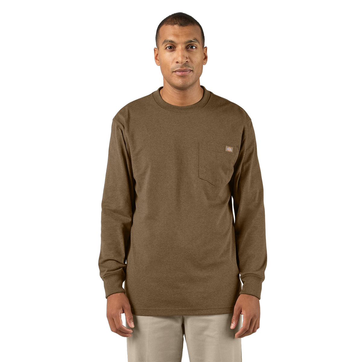 Dickies Men's Long Sleeve Heavyweight Pocket T-Shirt