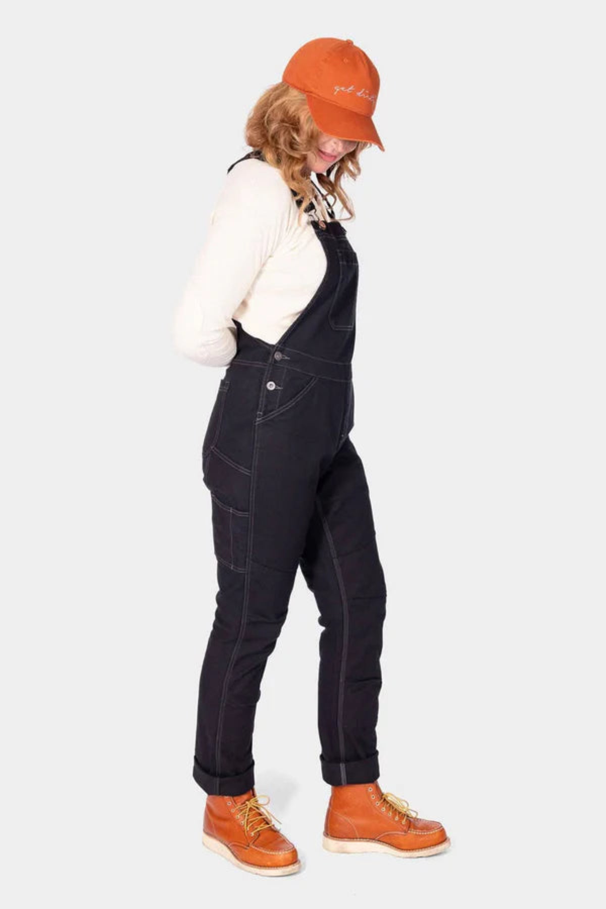 Dovetail Workwear Women's GO TO Double-Knee Stretch Canvas Bib Bibs & Overalls Dovetail Workwear