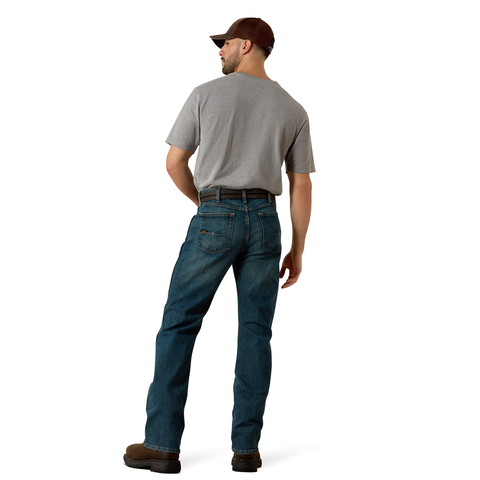 Ariat Men's Rebar M4 Relaxed DuraStretch Basic Boot Cut Jean Pants Ariat